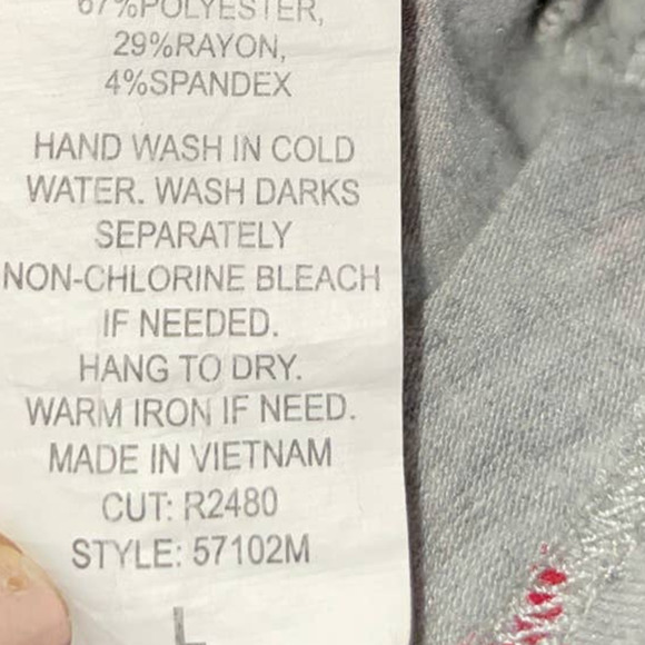 Rue Luju Maternity Top Gray Red Elephant Print Racer Back Tank Womens Large - Picture 7 of 12